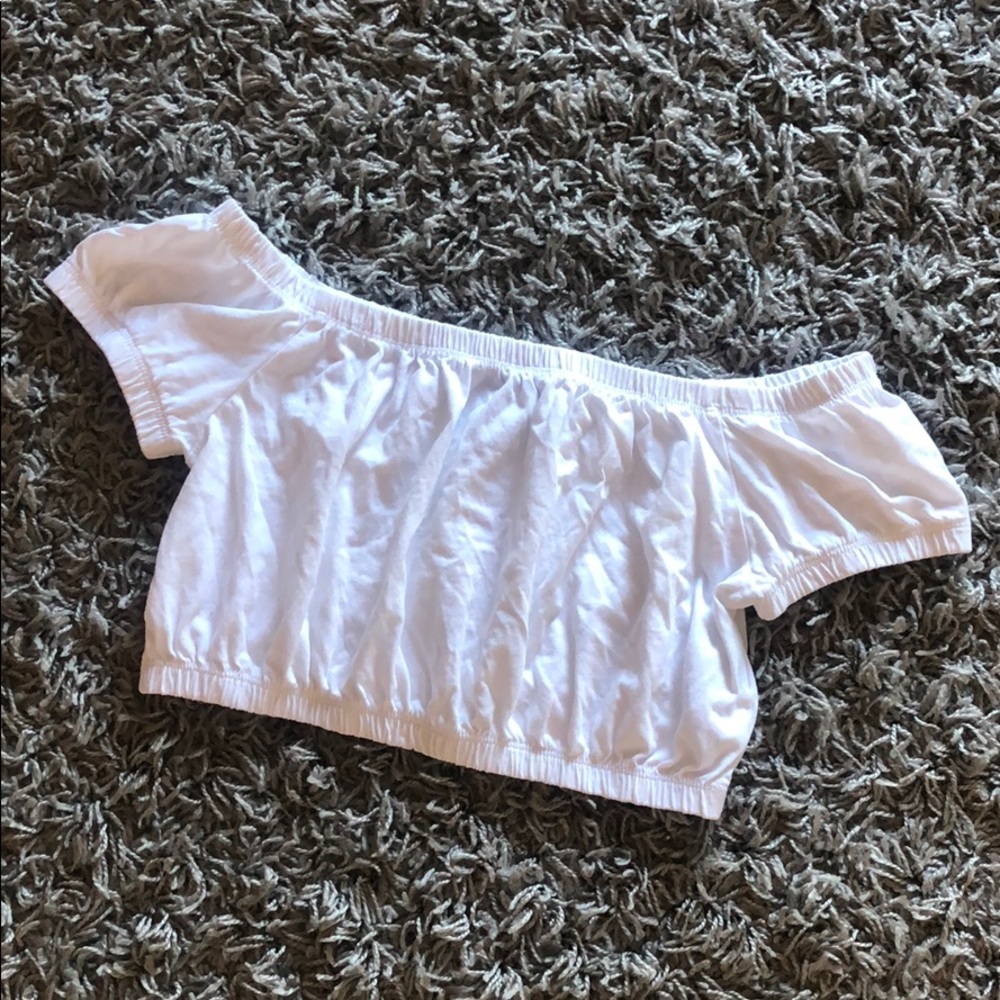 Off the shoulder crop top